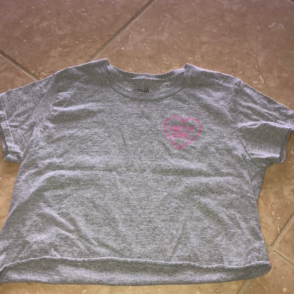 “GET IT GIRL” cropped T-shirt